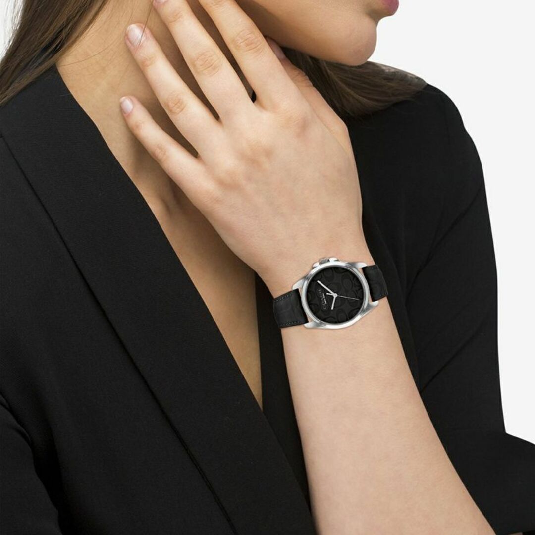 COACH(コーチ)の★コーチ　グレイソン 36mm SS ブラック SIG C レザー ダイヤル レディースのファッション小物(腕時計)の商品写真