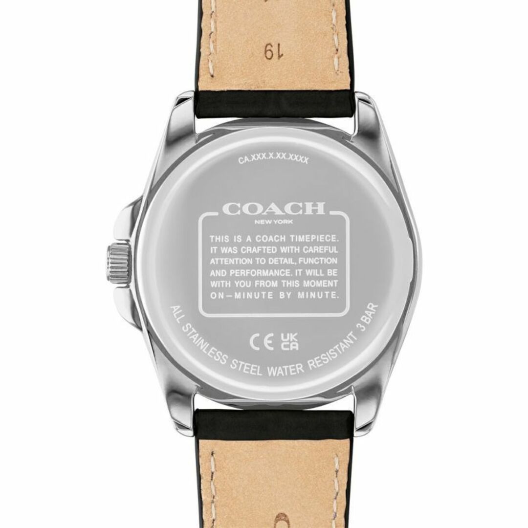 COACH(コーチ)の★コーチ　グレイソン 36mm SS ブラック SIG C レザー ダイヤル レディースのファッション小物(腕時計)の商品写真