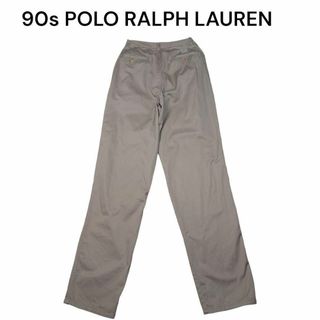 ポロラルフローレン(POLO RALPH LAUREN)のUSA製　90s ポロラルフローレン　初期ポロチノ　古着　ボックスロゴ(チノパン)