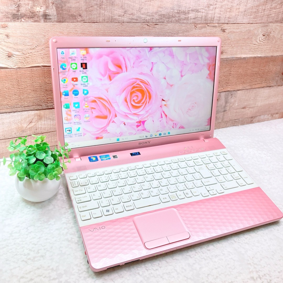 大人気VAIO✨高性能i5❣️ブルーレイ✨カメラ付✨ピンク♡ノートパソコンPC/タブレット