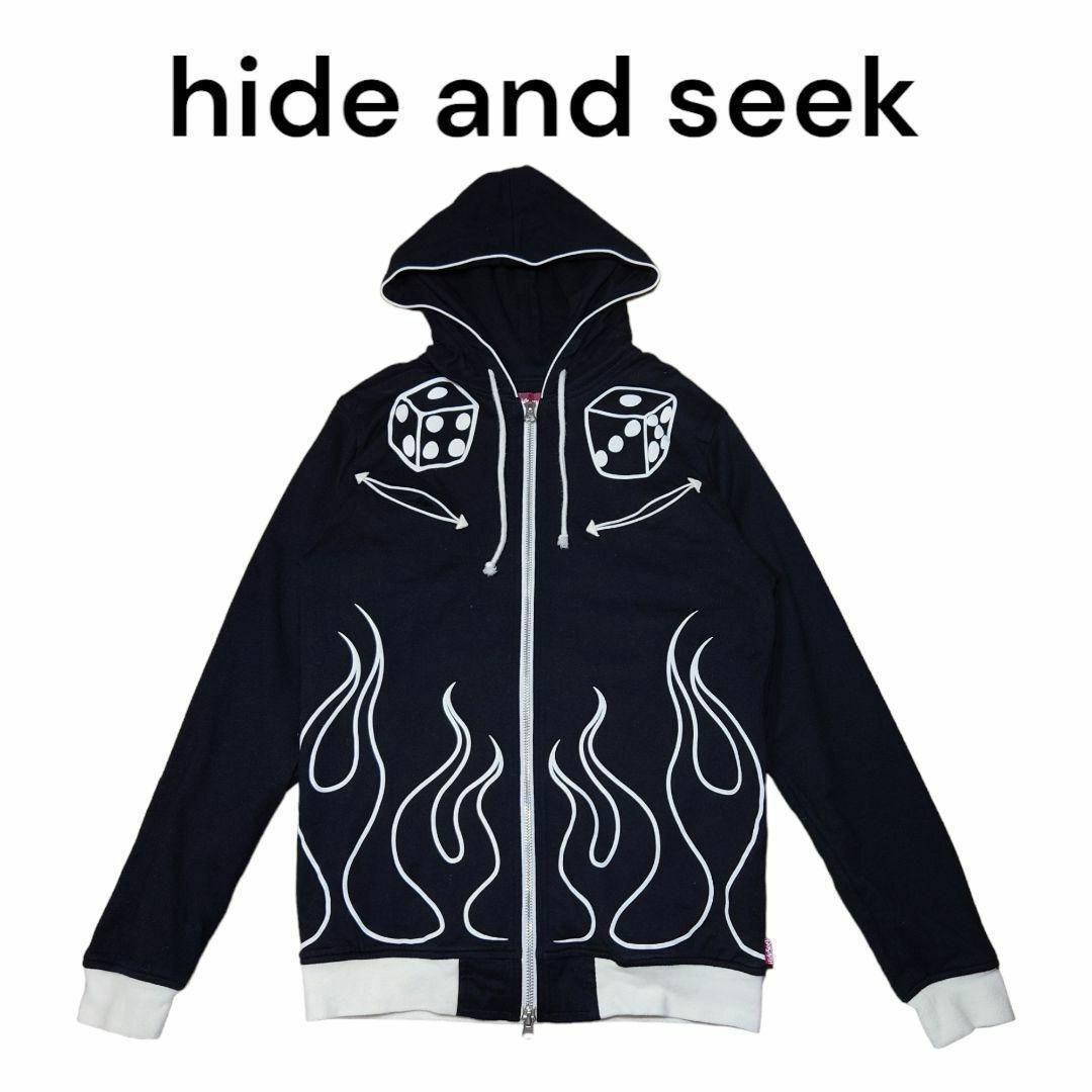 HIDE AND SEEK(ハイドアンドシーク)のhide and seekビッグプリント　スウェットパーカー　ハイドアンドシーク メンズのトップス(パーカー)の商品写真