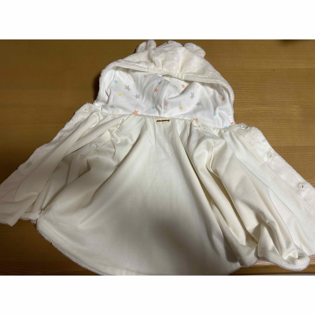 mikihouse(ミキハウス)のミキハウス　ベビーポンチョ キッズ/ベビー/マタニティのベビー服(~85cm)(ジャケット/コート)の商品写真
