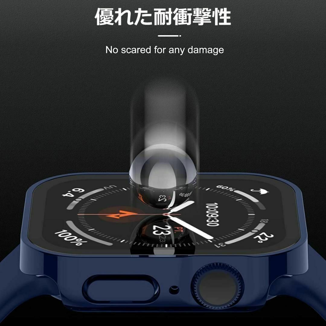 Apple Watch(アップルウォッチ)のApple Watch ケース カバー フラット 45mm ブラック メンズの時計(その他)の商品写真