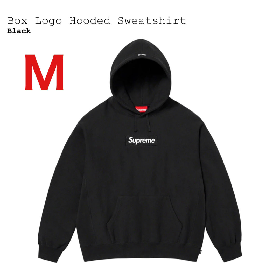 supreme Box Logo Hooded Sweatshirt  黒　Mボックスロゴ