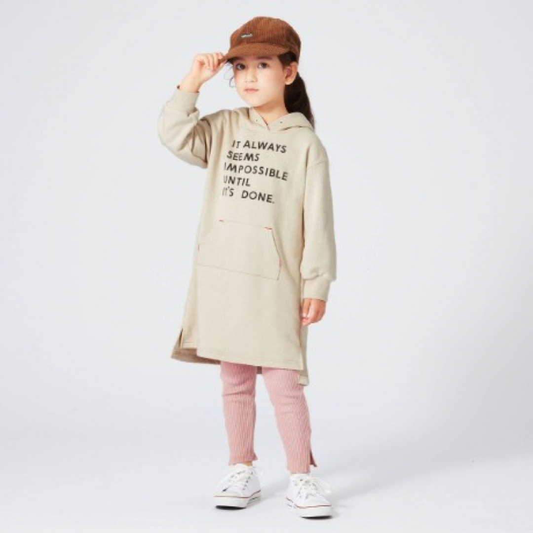 BREEZE(ブリーズ)のBREEZE パーカーワンピース　長袖　パーカー　ワンピース　子供服 キッズ/ベビー/マタニティのキッズ服女の子用(90cm~)(ワンピース)の商品写真