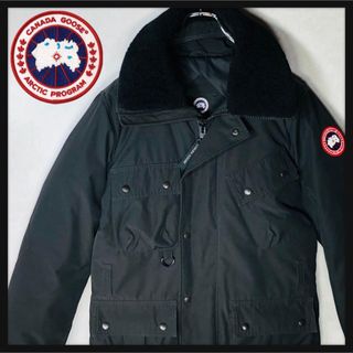 カナダグース(CANADA GOOSE)の【美品】カナダグース ダウンジャケット Mサイズ ブラック 4080M(ダウンジャケット)