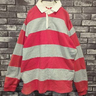 B.B.H.Clothing　長袖　トレーナー　ラガーシャツ　ボーダー90s古着(スウェット)