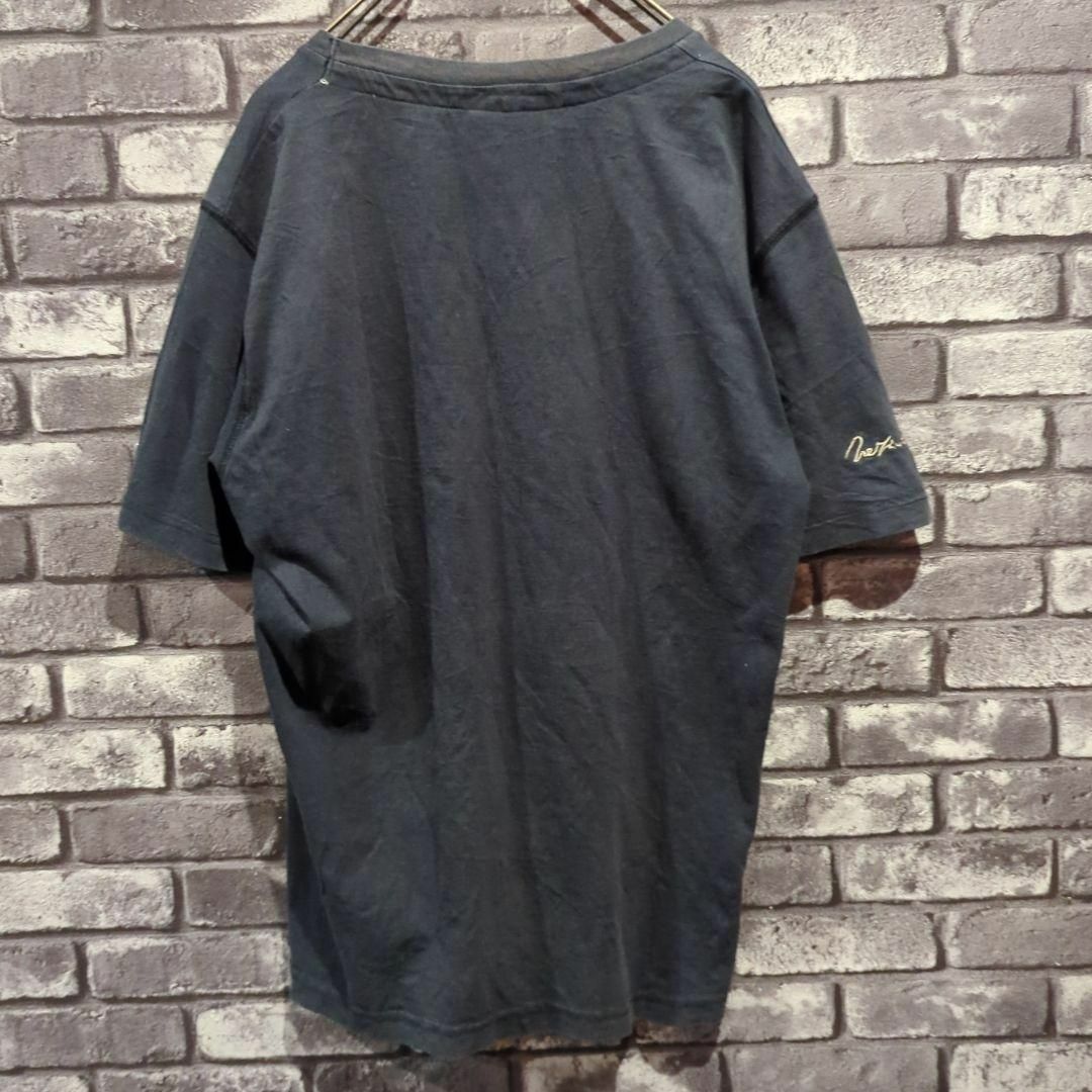 フレッド　90s古着　半袖シャツ　刺繍　レーシング　ワッペン　ネイビー　メンズ メンズのトップス(Tシャツ/カットソー(半袖/袖なし))の商品写真