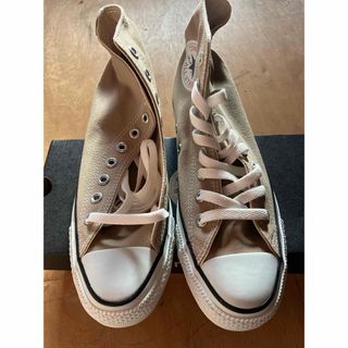 コンバース(CONVERSE)のconverse  コンバース　オールスター　ハイカット　ベージュ(スニーカー)