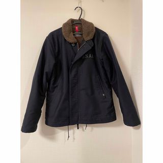 アルファインダストリーズ(ALPHA INDUSTRIES)の超美品ALPHA  N1 ジャケットメンズ Lサイズネイビー(ミリタリージャケット)