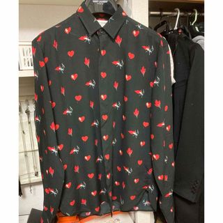 サンローラン(Saint Laurent)のサンローラン　シャツ　ハート　ノースモーキング　美品(シャツ)