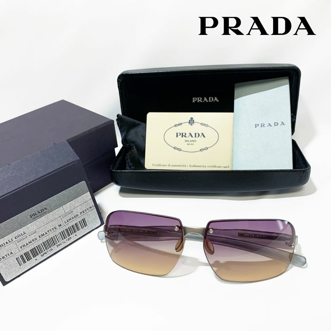 約13cmレンズサイズ【極美品】PRADA プラダ レディース サングラス 箱 Gカード付