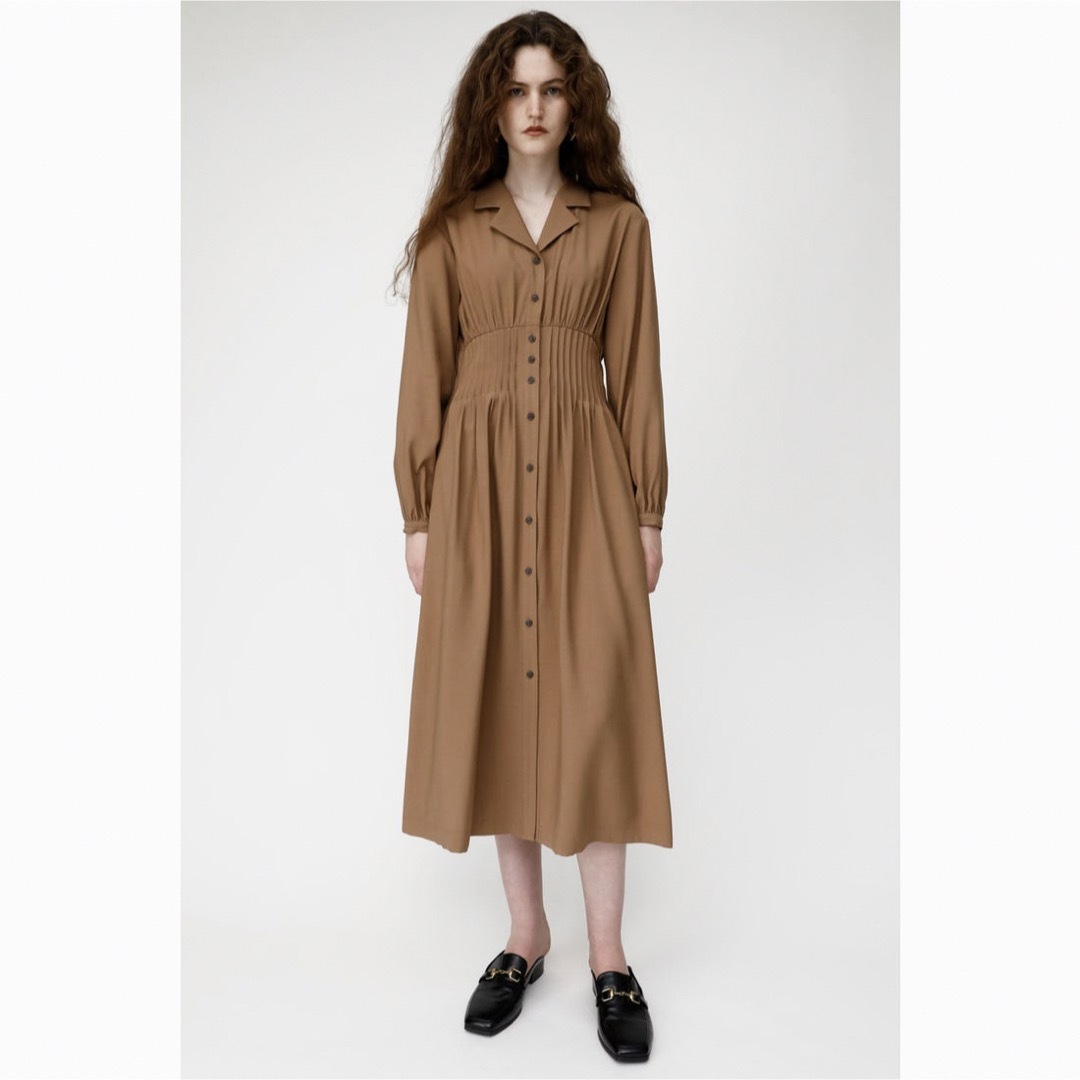 moussy(マウジー)のmoussyウエストシャーリングロングワンピース　サイズ2 レディースのワンピース(ロングワンピース/マキシワンピース)の商品写真