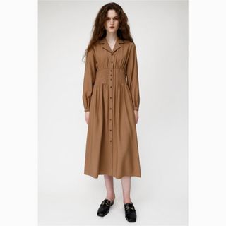 マウジー(moussy)のmoussyウエストシャーリングロングワンピース　サイズ2(ロングワンピース/マキシワンピース)