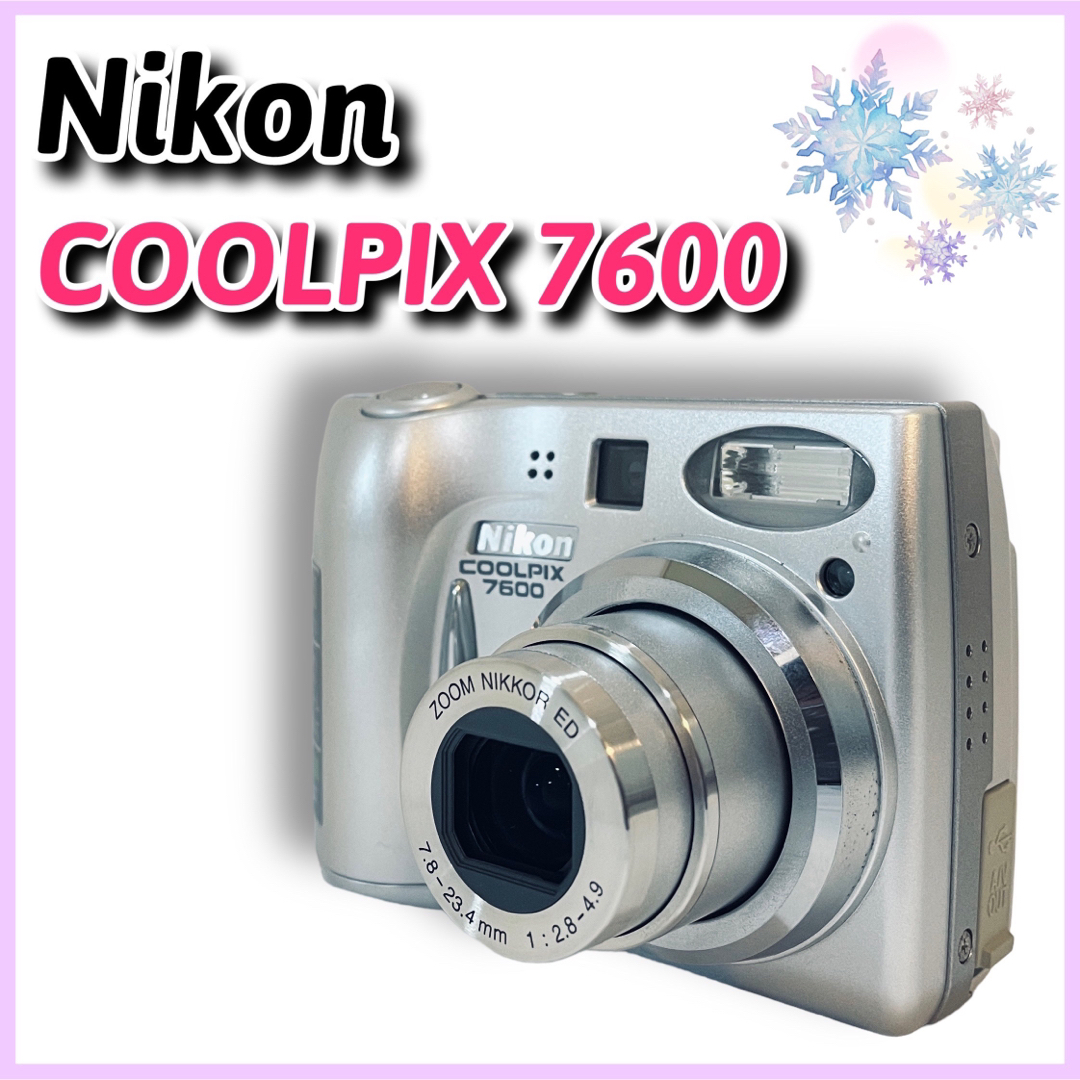 単三電池×2本体サイズ【美品】Nikon COOLPIX 7600 オールドデジカメ 単三電池駆動