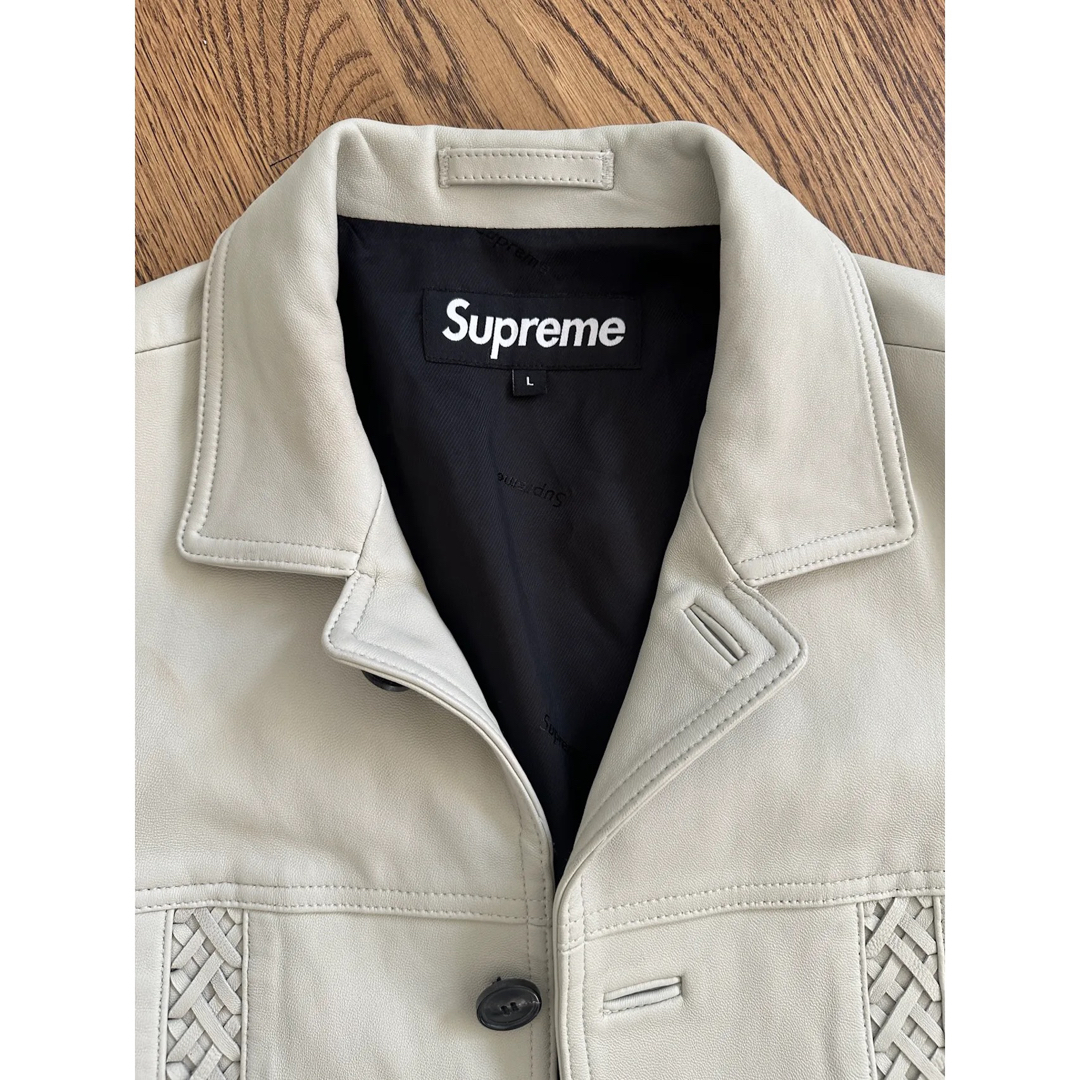 Supreme(シュプリーム)のsupreme 21ss braided leather overcoat メンズのジャケット/アウター(レザージャケット)の商品写真