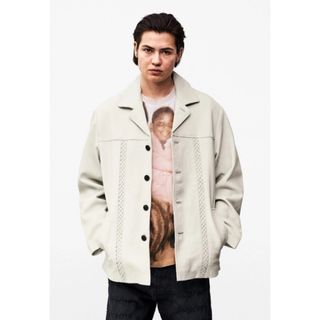 シュプリーム(Supreme)のsupreme 21ss braided leather overcoat(レザージャケット)