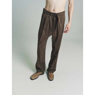 ルメール(LEMAIRE)のLemaire Belted Loose Pleated Pants 21aw(スラックス)