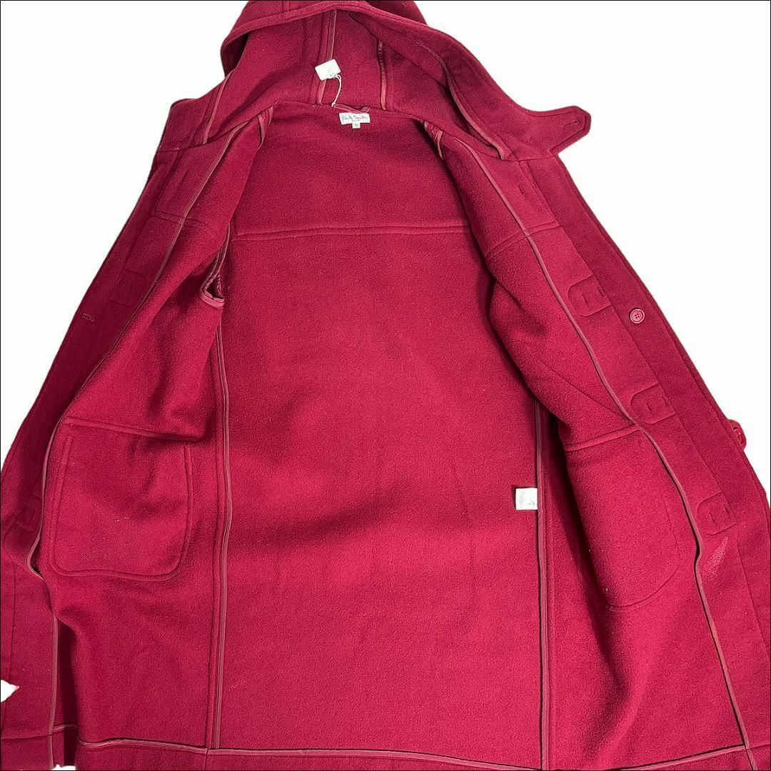 Paul Smith(ポールスミス)のJ7168 美品 ポールスミス メルトンダッフルコート レッド M メンズのジャケット/アウター(ダッフルコート)の商品写真