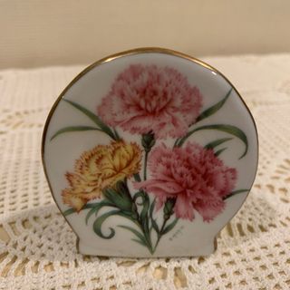 陶器　カーネーション　ペンスタンド　ペン立て　Floral(小物入れ)