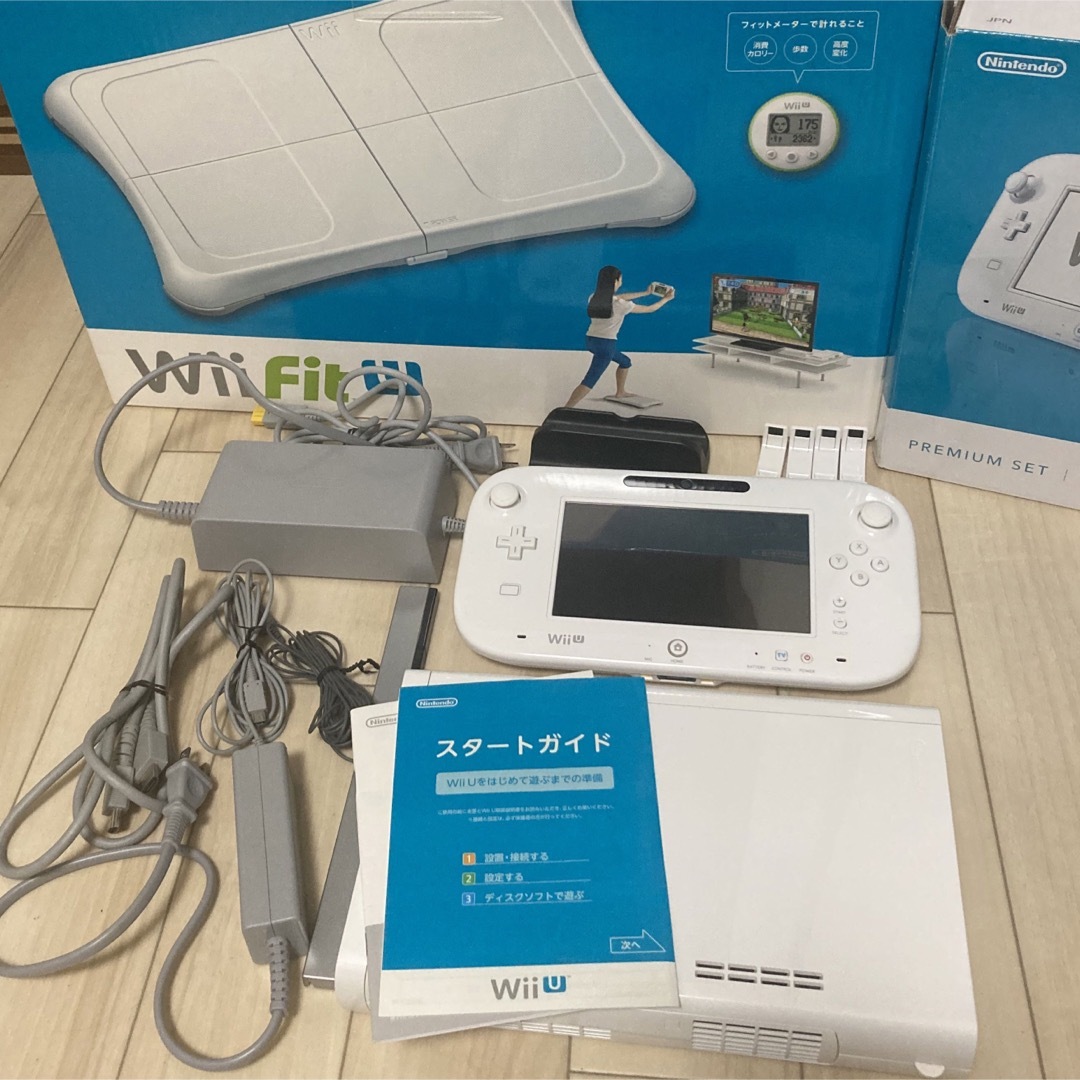 【すぐに遊べる】WiiU 本体、バランスボード、ソフト3本セット