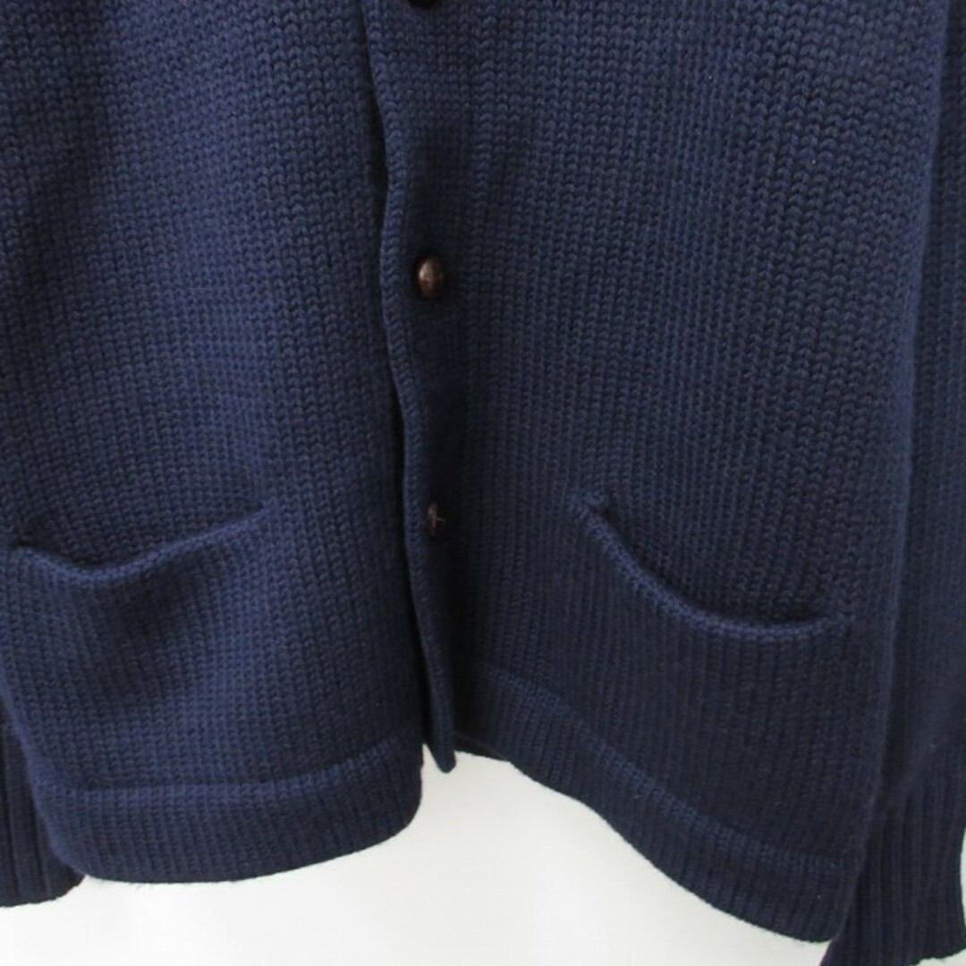 POLO RALPH LAUREN(ポロラルフローレン)のポロ バイ ラルフローレン タグ付き ウールニットカーディガン ネイビー M メンズのトップス(カーディガン)の商品写真