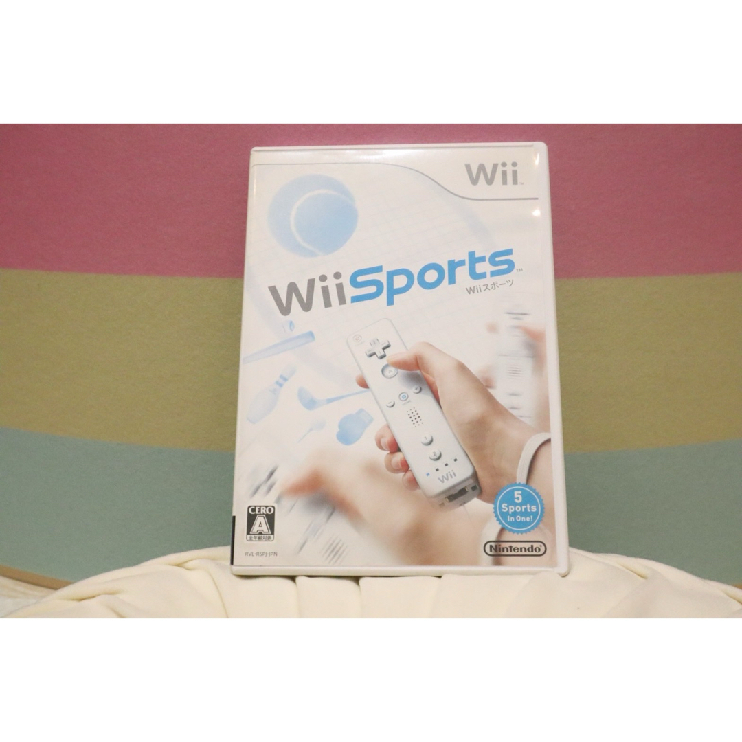 Wii(ウィー)のWiiスポーツ エンタメ/ホビーのゲームソフト/ゲーム機本体(家庭用ゲームソフト)の商品写真