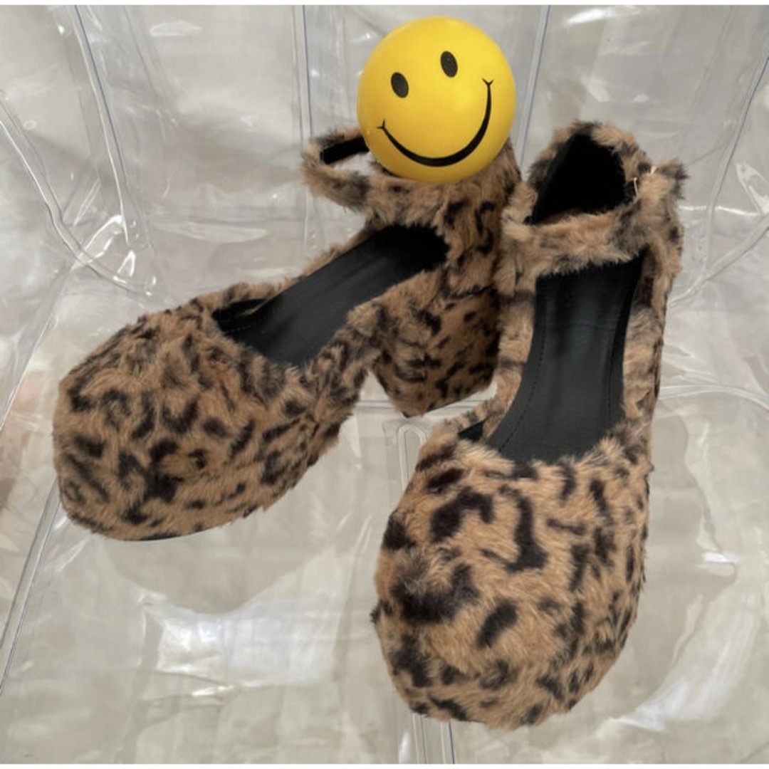 leopard fur pumps レディースの靴/シューズ(ハイヒール/パンプス)の商品写真