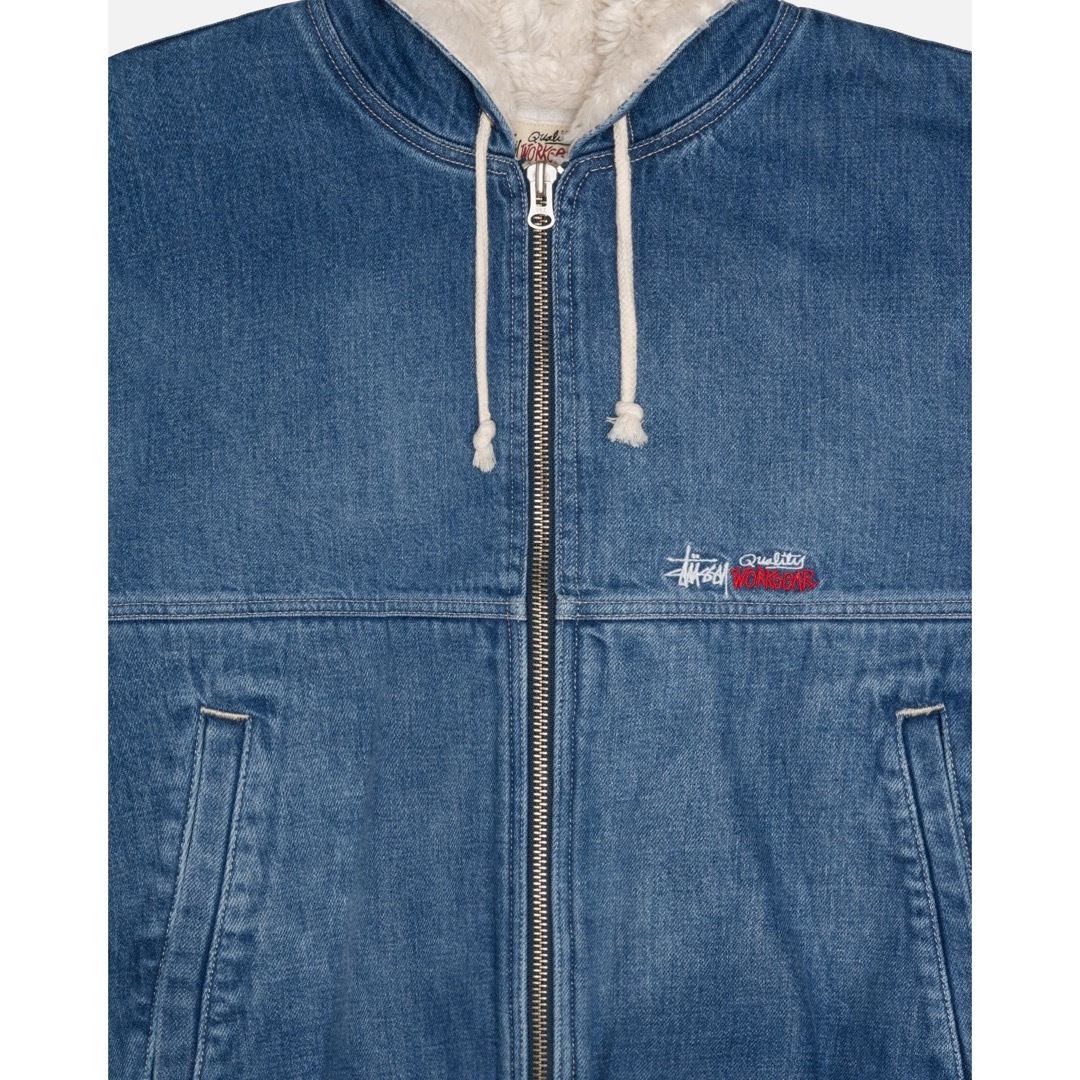 【即完売】Stussy WORK JACKET DENIM SHERPA XL