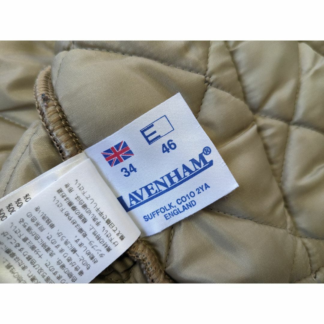 LAVENHAM(ラベンハム)の英国製 LAVENHAM ラベンハム フードキルティングコート 34 ジャケット レディースのジャケット/アウター(ピーコート)の商品写真