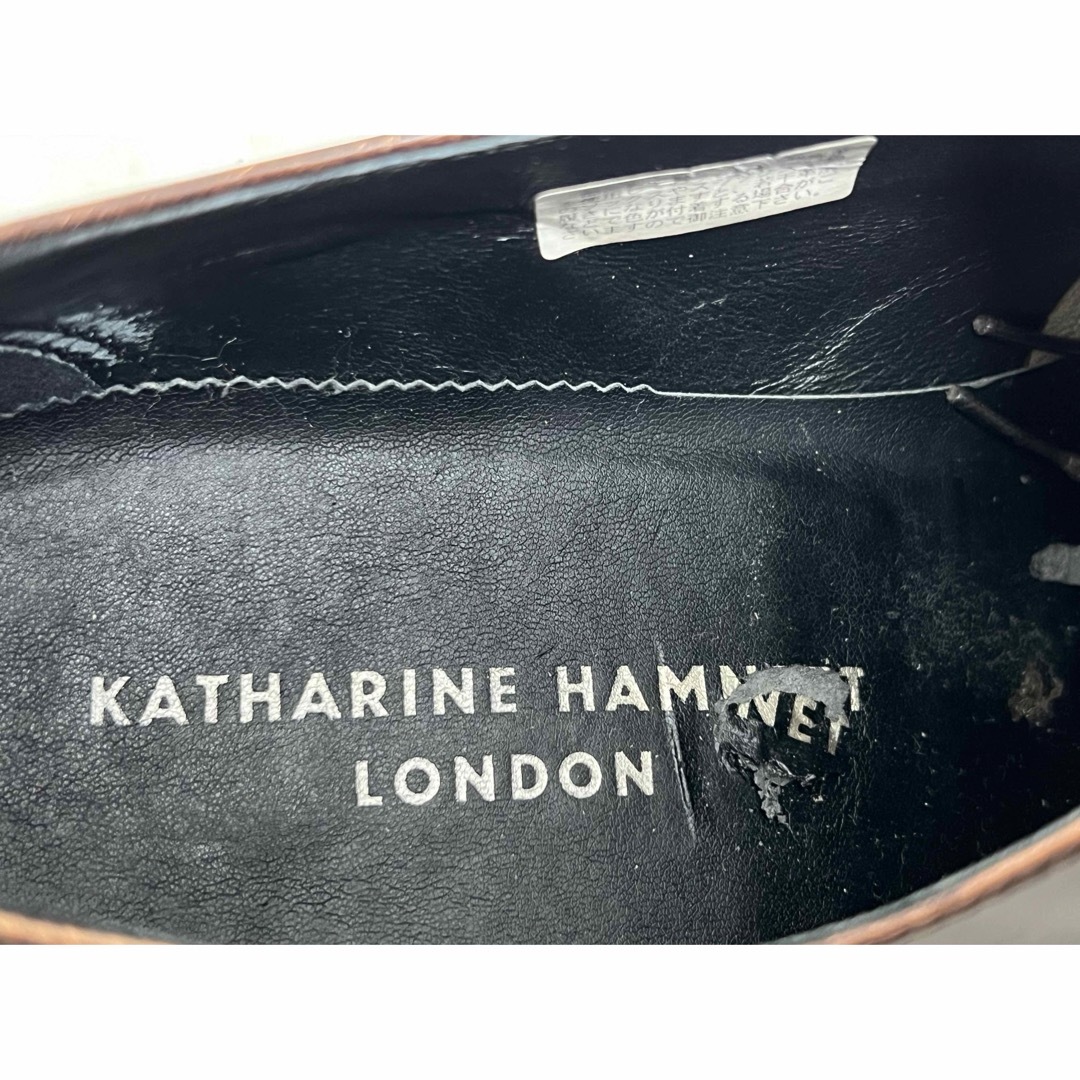 KATHARINE HAMNETT(キャサリンハムネット)のKATHARINE HAMNETT LONDON 25.5 レザードレスシューズ メンズの靴/シューズ(ドレス/ビジネス)の商品写真