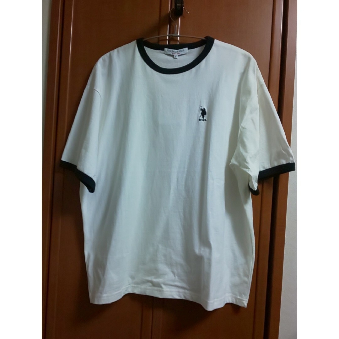 U.S. POLO ASSN.(ユーエスポロアッスン)のU.S. POLO ASSN.   ワンポイント半袖リンガーTシャツ レディースのトップス(Tシャツ(半袖/袖なし))の商品写真