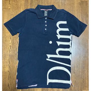 ダブルスタンダードクロージング(DOUBLE STANDARD CLOTHING)のD/him. ダブルスタンダードクロージングヒム半袖ポロシャツ ロゴ  ネービー(ポロシャツ)