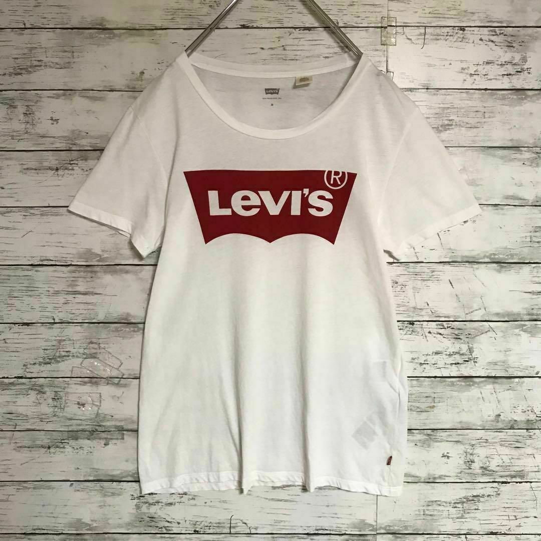 Levi's(リーバイス)の【人気定番】リーバイス　センターデカロゴTシャツ　ホワイト　薄手　F657 メンズのトップス(Tシャツ/カットソー(半袖/袖なし))の商品写真