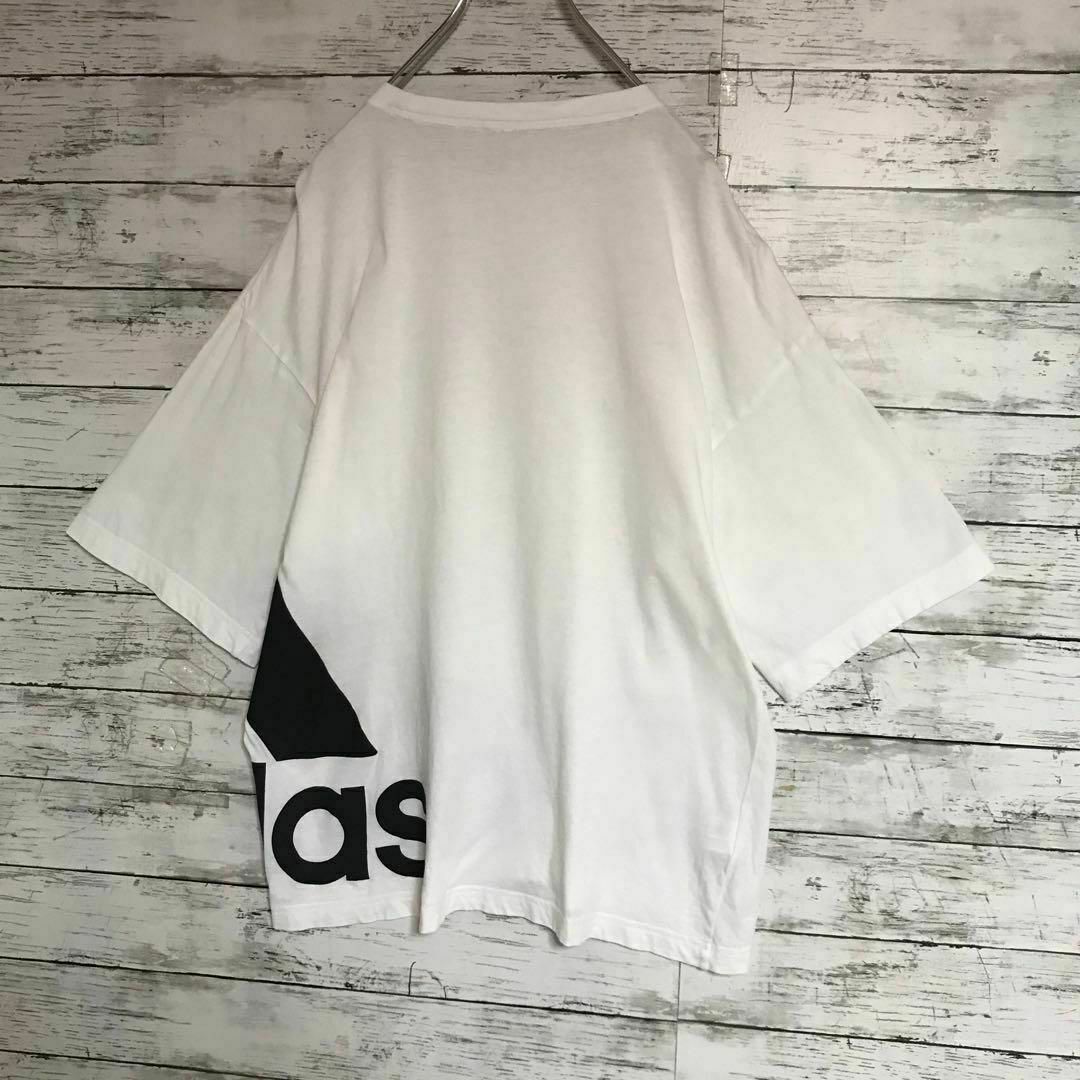 adidas(アディダス)の【希少デザイン】アディダス　サイドデカロゴTシャツ　入手困難　白　F656 メンズのトップス(Tシャツ/カットソー(半袖/袖なし))の商品写真