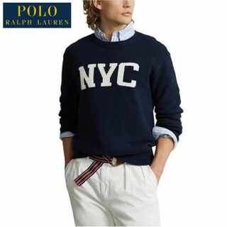 ポロラルフローレン(POLO RALPH LAUREN)の定価64,900円 良品 ポロ ラルフローレン NYC クルーネック セーター(ニット/セーター)