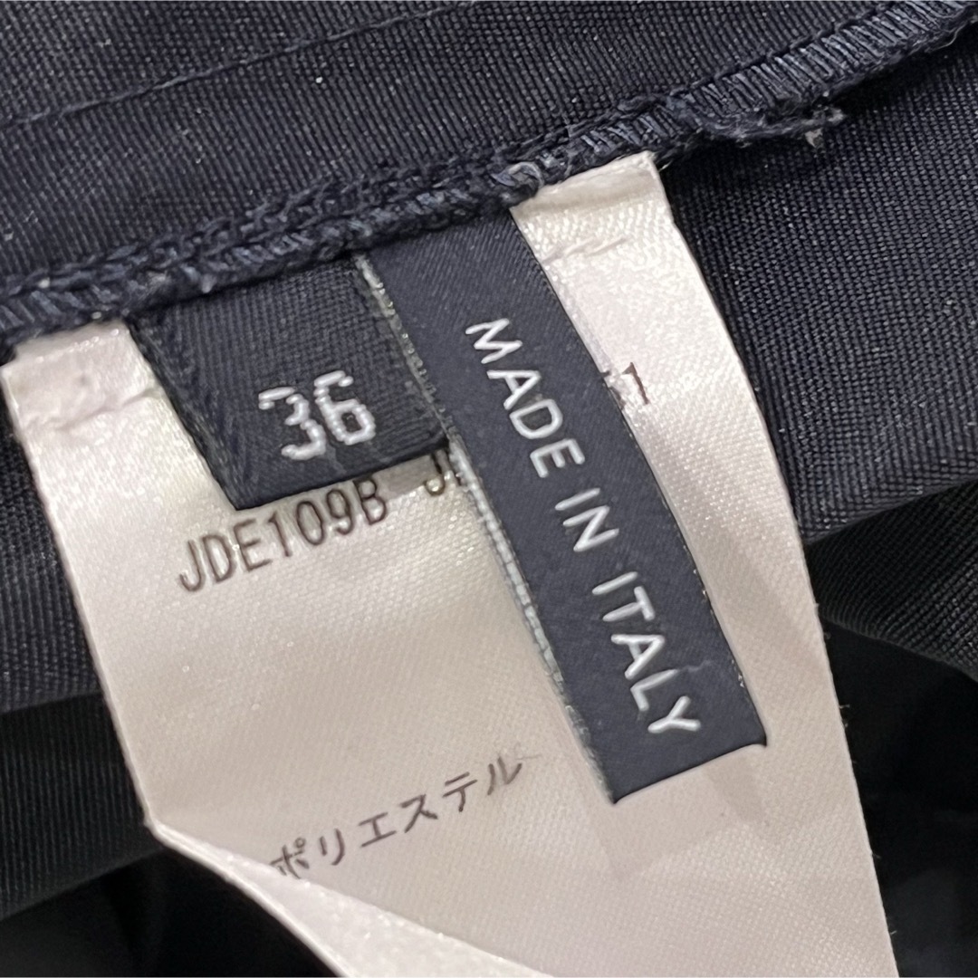 JIL SANDER NAVY(ジルサンダーネイビー)のJIL SANDER NAVY ジルサンダーネイビー　プリーツスカート　ブラック レディースのワンピース(ひざ丈ワンピース)の商品写真