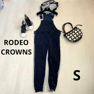 ロデオクラウンズ(RODEO CROWNS)のRODEO CROWNS ロデオクラウンズ　オーバーオール　サロペット　ロゴ　S(サロペット/オーバーオール)