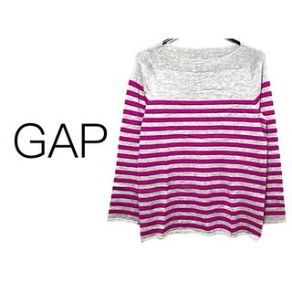 ギャップ(GAP)のGAP ギャップ【美品】ボーダー柄 ボートネック 長袖 ニット トップス(ニット/セーター)