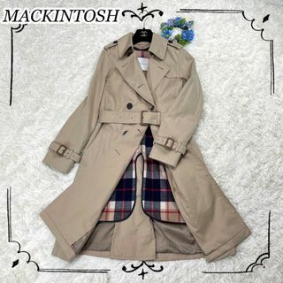 マッキントッシュフィロソフィー(MACKINTOSH PHILOSOPHY)の極美品⭐️マッキントッシュ トレンチコート ライナー付 ハウスチェック ベージュ(トレンチコート)