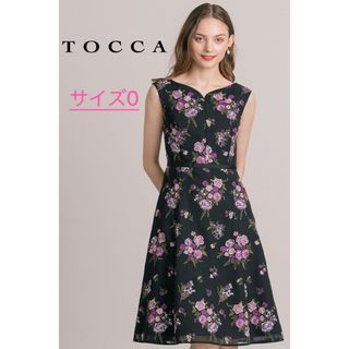 トッカ(TOCCA)のトッカ　TOCCA 【洗える！】FLORAISON ドレス　サイズ0(ひざ丈ワンピース)