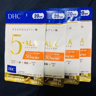 ディーエイチシー(DHC)のDHC 5-ALA ファイブアラ 20日分(20粒入)×4袋(アミノ酸)