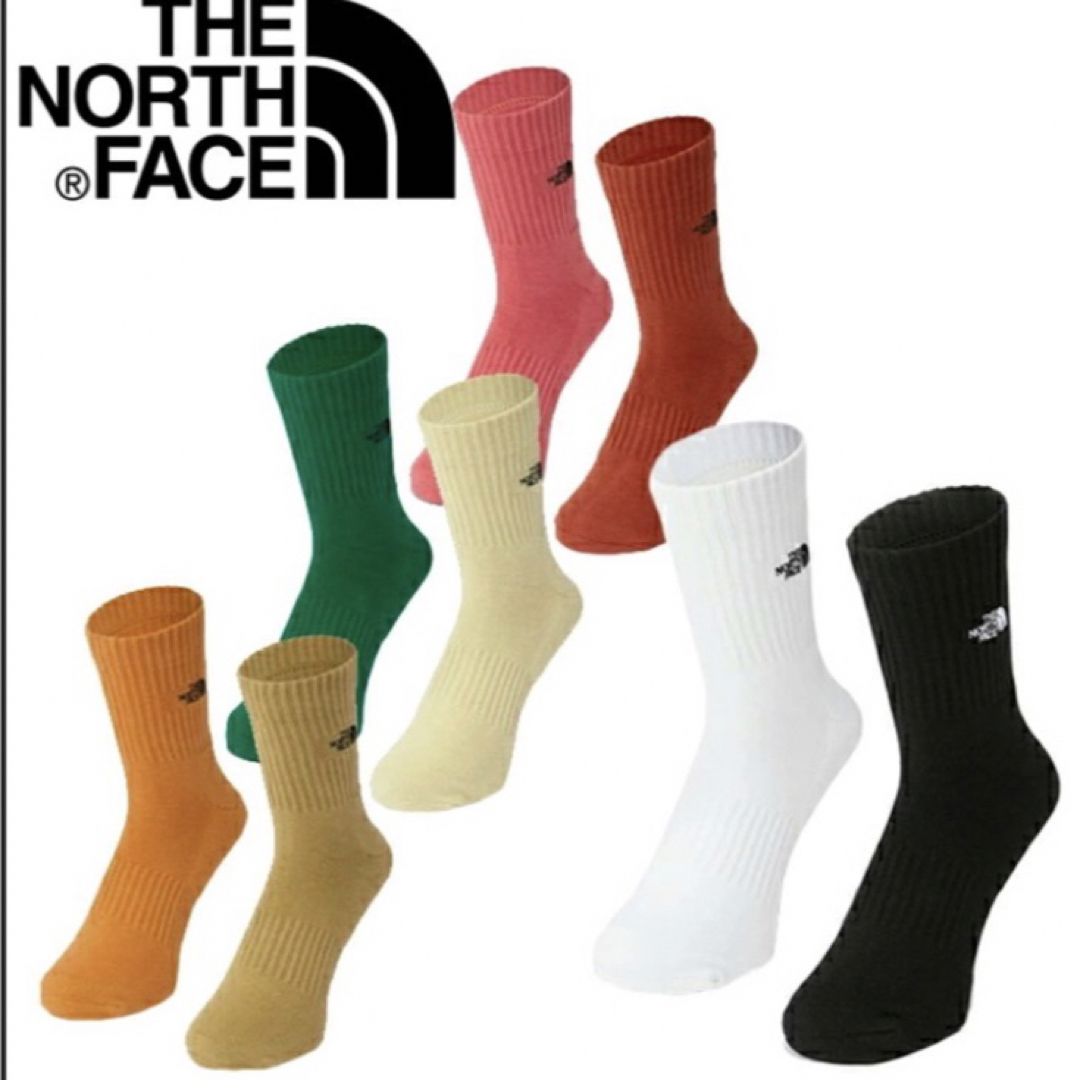 THE NORTH FACE(ザノースフェイス)のhe north face  ザノースフェイス　ソックス Mサイズ　3足セット メンズのレッグウェア(ソックス)の商品写真