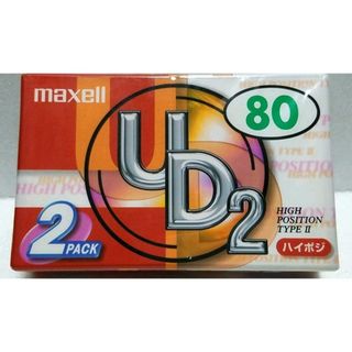 マクセル(maxell)の【新品】２本組　maxell UD2　ハイポジション　80分　日本製　高域クリア(その他)