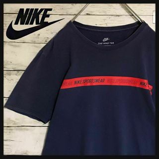 ナイキ(NIKE)の【最高の色落ち】ナイキスポーツウェア　ロゴライン入りTシャツ　パープルF607(Tシャツ/カットソー(半袖/袖なし))