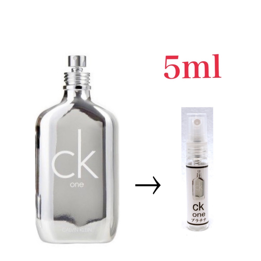 Calvin Klein(カルバンクライン)のCK ONE PLATINUM シーケーワン プラチナEDT 5ml 天香香水 コスメ/美容の香水(ユニセックス)の商品写真