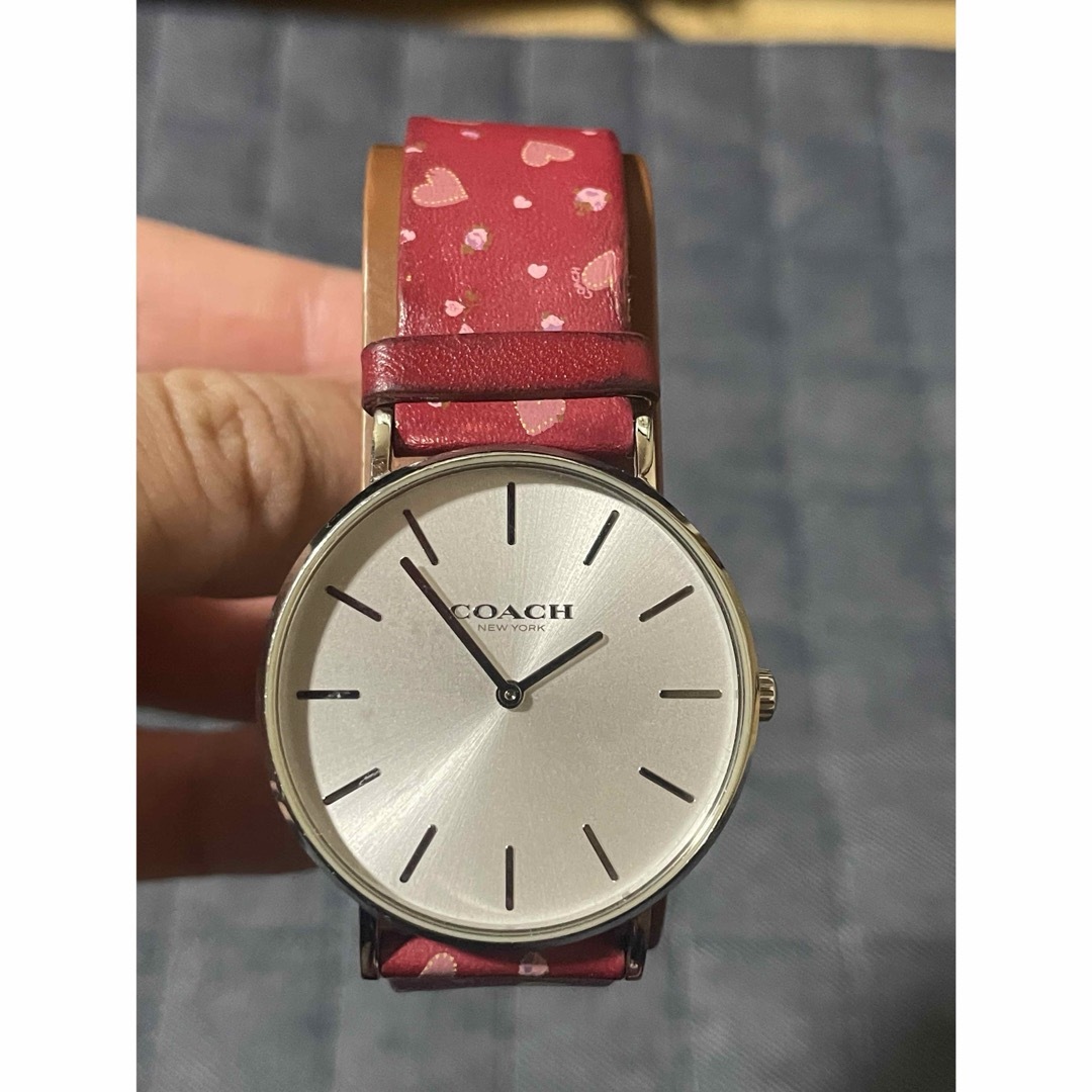 安心の国産製品 COACH 腕時計 アナログ レザー シルバー 箱付 | tonky.jp