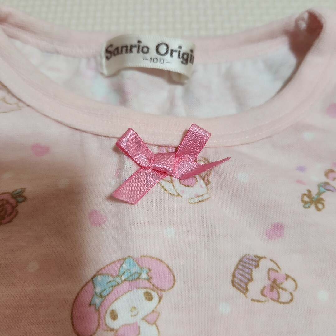 サンリオ(サンリオ)のマイメロ　パジャマ キッズ/ベビー/マタニティのキッズ服女の子用(90cm~)(パジャマ)の商品写真