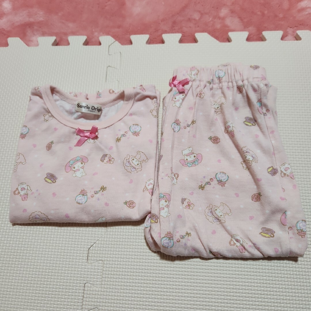 サンリオ(サンリオ)のマイメロ　パジャマ キッズ/ベビー/マタニティのキッズ服女の子用(90cm~)(パジャマ)の商品写真