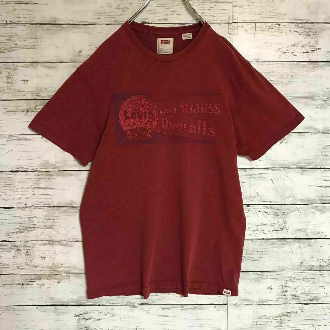 Levi's(リーバイス)の【人気カラー】リーバイス　ロゴプリント入りTシャツ　ワインレッド　E588 メンズのトップス(Tシャツ/カットソー(半袖/袖なし))の商品写真